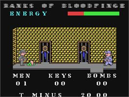 In game image of Joe Blade on the Commodore 64.