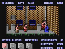 In game image of Joe Blade II on the Commodore 64.
