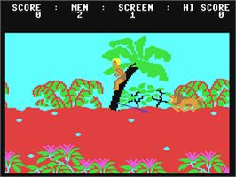 In game image of Jungle Quest on the Commodore 64.