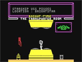 In game image of Knight Tyme on the Commodore 64.