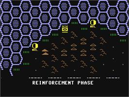 In game image of Knights of the Desert: The North African Campaign of 1941-1943 on the Commodore 64.