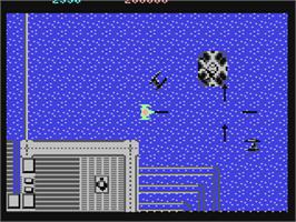 In game image of Last Mission on the Commodore 64.