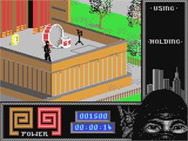 In game image of Last Ninja 2: Back with a Vengeance on the Commodore 64.