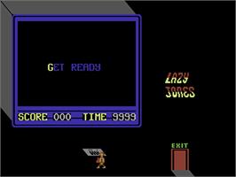 In game image of Lazy Jones on the Commodore 64.