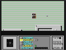 In game image of Life Force on the Commodore 64.