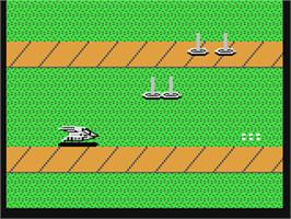 In game image of Mag Max on the Commodore 64.