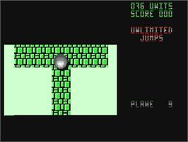 In game image of Mind-Roll on the Commodore 64.
