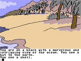 In game image of Mindshadow on the Commodore 64.