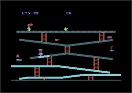 In game image of Miner 2049er on the Commodore 64.