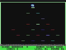 In game image of Mr. Cool on the Commodore 64.