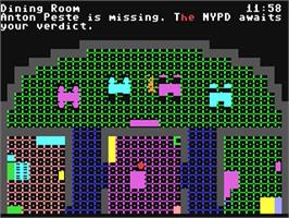 In game image of Murder on the Zinderneuf on the Commodore 64.
