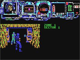 In game image of Narco Police on the Commodore 64.