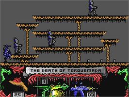 In game image of Nemesis the Warlock on the Commodore 64.