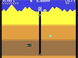 In game image of O'Riley's Mine on the Commodore 64.
