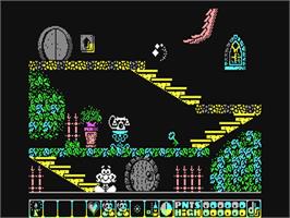 In game image of Olli & Lissa 3: The Candlelight Adventure on the Commodore 64.