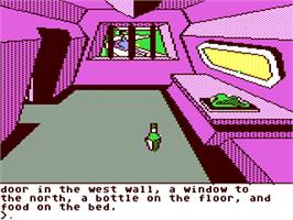 In game image of Oo-Topos on the Commodore 64.