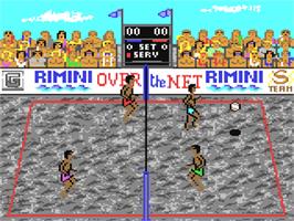 In game image of Over the Net on the Commodore 64.