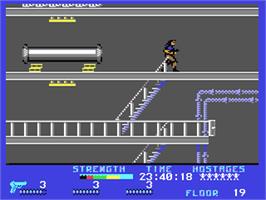 In game image of Persian Gulf Inferno on the Commodore 64.