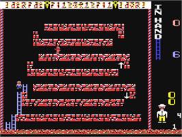 In game image of Pharaoh's Revenge on the Commodore 64.
