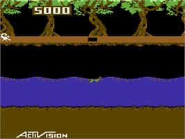 In game image of Pitfall II: Lost Caverns on the Commodore 64.
