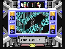 In game image of Prodigy on the Commodore 64.