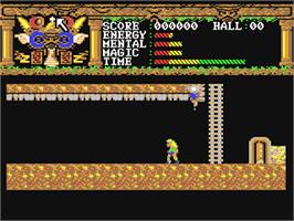 In game image of Realm of the Trolls on the Commodore 64.