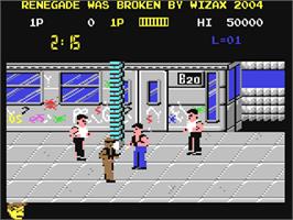 In game image of Renegade on the Commodore 64.
