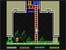 In game image of Rick Dangerous II on the Commodore 64.