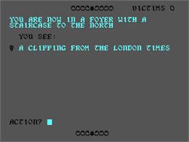 In game image of Ripper! on the Commodore 64.