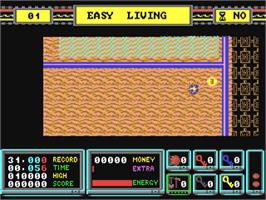 In game image of Rock 'n Roll on the Commodore 64.