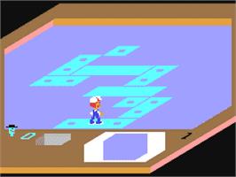 In game image of Rock n' Bolt on the Commodore 64.