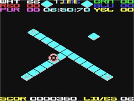 In game image of Rollaround on the Commodore 64.