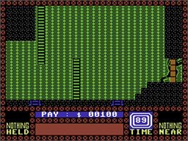 In game image of Saboteur on the Commodore 64.