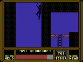 In game image of Saboteur II on the Commodore 64.