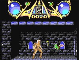 In game image of Savage on the Commodore 64.