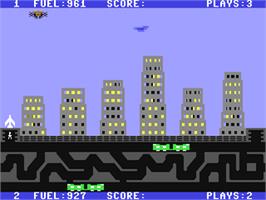 In game image of Save New York on the Commodore 64.