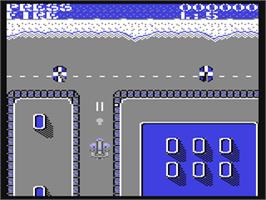 In game image of Scramble Spirits on the Commodore 64.