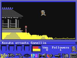 In game image of Shogun on the Commodore 64.