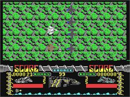 In game image of Silent Shadow on the Commodore 64.