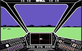 In game image of Skyfox on the Commodore 64.