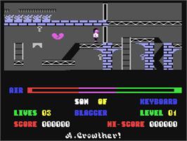 In game image of Son of Blagger on the Commodore 64.