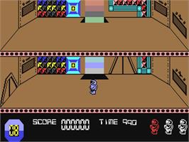 In game image of Space Doubt on the Commodore 64.