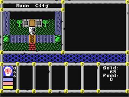 In game image of Spirit of Adventure on the Commodore 64.