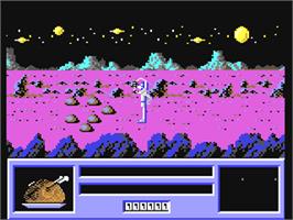In game image of Star Paws on the Commodore 64.