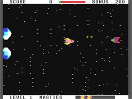 In game image of Star Ranger on the Commodore 64.