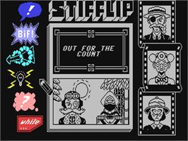 In game image of Stifflip & Co. on the Commodore 64.