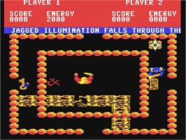 In game image of Storm on the Commodore 64.