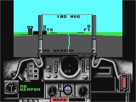 In game image of Strike Aces on the Commodore 64.