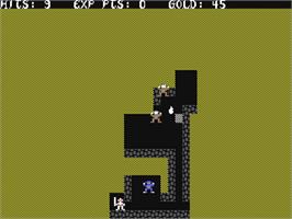In game image of Sword of Fargoal on the Commodore 64.
