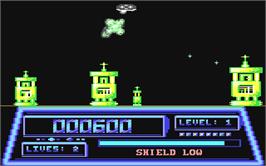 In game image of T-Bird on the Commodore 64.